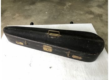 Antique Violin/Fiddle Case With 2 Bows (Really Nice Case With Brass Hardware)