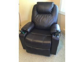 Two Months Old Espresso Mcombo Massager Lift Recliner Chair With USB Charging Port