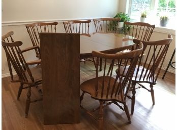 Ethan Allen Dining Table And Chairs With Leaves