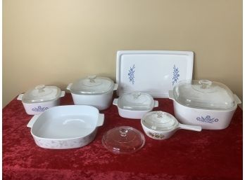 Corning Ware Casserole Mixed Lot Of 7 With Lids