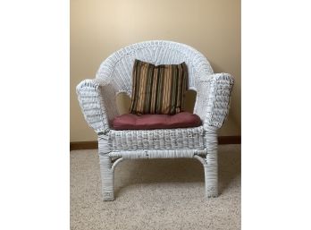 Wicker Arm Chair #1