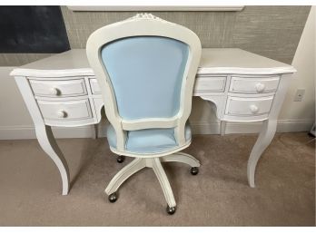 Pottery Barn White Desk & Desk Chair