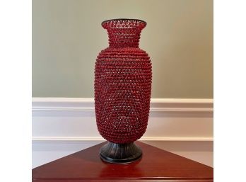 Gorgeous Decorative Beaded Vase
