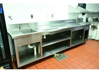 Stainless Steel Counter/Workstation With Built Ins