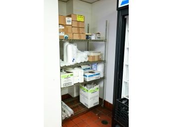 Shelving Unit And Restaurant Paper Goods