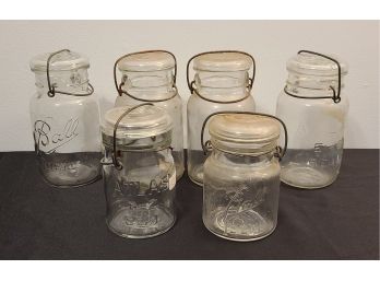 Old Glass Ball And Atlas Canning Jars, 2 Sizes