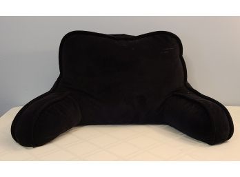 Black Plush Bedrest Pillow