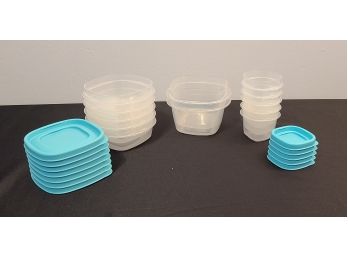 Rubbermaid Storage Containers, 3 Sizes, No Cracks