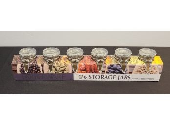 New Farberware 3 Oz, Set Of 6 Storage Jars