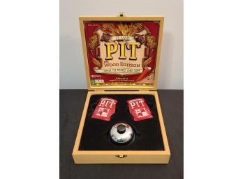 Pit Card Game In A Wooden Box