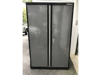 Great Garage / Basement Storage Cabinet By HUSKY - 101 Uses - Large Size - Four Adjustable Shelves - GREAT !