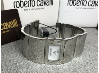 Stunning Brand New Ladies ROBERTO CAVALLI - Etched Bracelet Watch - New In Box - $495 Retail - GREAT GIFT !