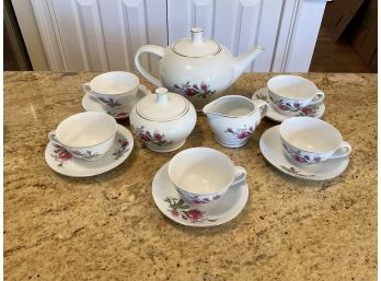 Vintage Porcelain Rose Tea Set
