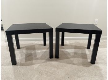 IKEA Lack Side Tables, Black- A Pair