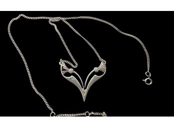 Scottish Thistle Sterling Silver Necklace