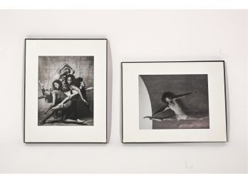 Pair Of Framed Black & White Photographs Of Contemporary Dancers