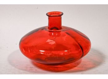 Crimson Art Glass Vase
