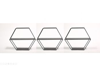 Trio Of Hexagonal Shelves