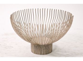 Gold Metal Wire Fruit Bowl