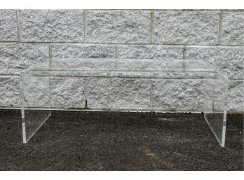 Modern Minimalist Lucite Bench