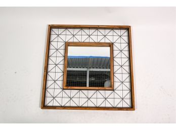 Square Mirror With Industrial Modern Frame