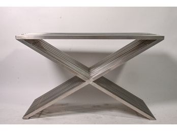 X-Form Steel Console Table