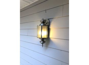 Exterior Metal & Glass Wall Lantern
