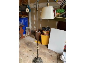 Decorative Metal Base Floor Lamp Untested