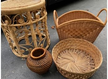 Wicker Collection (Lot Of 4)
