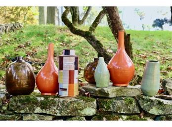 Set Of 7 Vases Fabienne Jouvin Paris,  Pottery Barn, And More