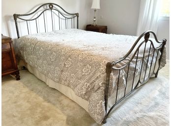 Vintage Inspired Queen Size Metal Bed Frame