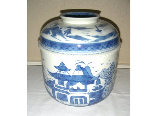 Mottahedah Blue Canton Covered Jar