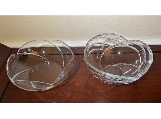 Lot: Glass Bowl And Crystal Bowl