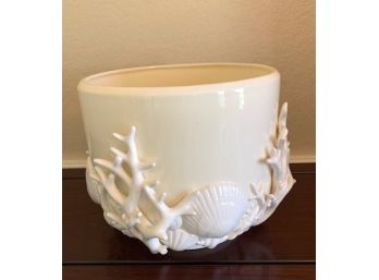 Fitz And Floyd Shell Planter - Large
