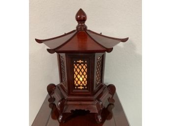 Rosewood Pagoda Lamp