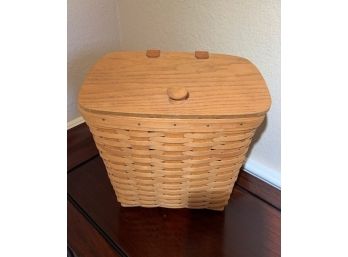 Longaberger Hostess Mail Box Basket, Plastic Protector, Product Tag, And Hardware
