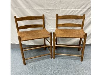 Two Shaker Style Meeting House Chairs
