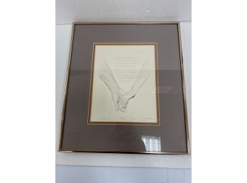 Framed Romantic Print *The Promise: Signed And Numbered By Robert Sexton