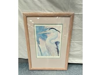 Hills, Rick ''Great Blue Heron'' Signed And Numbered Print