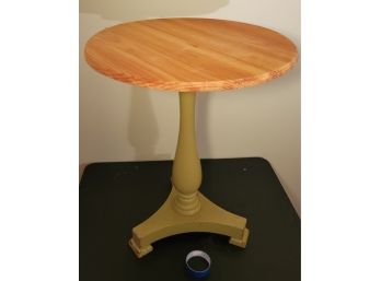 Round Wood Corner Table