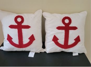 Pair Of Anchor Pillows