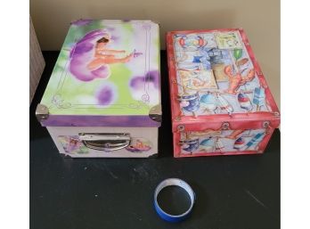 Pair Of Kids Craft Boxes