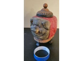 Porcelain Piggy Cookie Jar