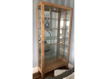 Contemporary Display Cabinet Glass Front & Sides