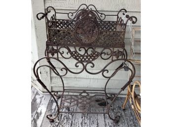 Metal Plant Stand Porch Planter Victorian Vibe