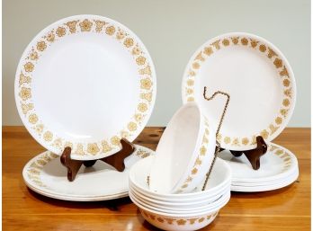 Corelle Livingware By Corning Butterfly Gold Dinnerware