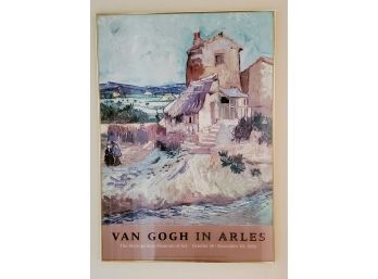 Vintage Van Gogh In Arles Metropolitan Museum Of Art Exbibit Framed Poster