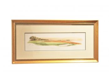18th Hole, Par Four, 478 Yards Harbour Town Golf Links Hilton Head S.c. Framed, Numbered & Signed By Hartough