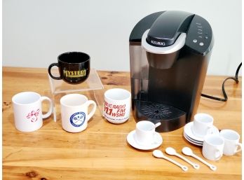 Coffee Lover's Lot - Keurig Single Cup Brewing System B40, Demitasse Set & Mugs