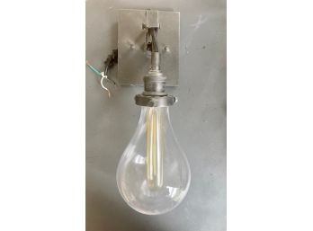 Industrial Style Chrome Edison Sconce - 1 Of 4